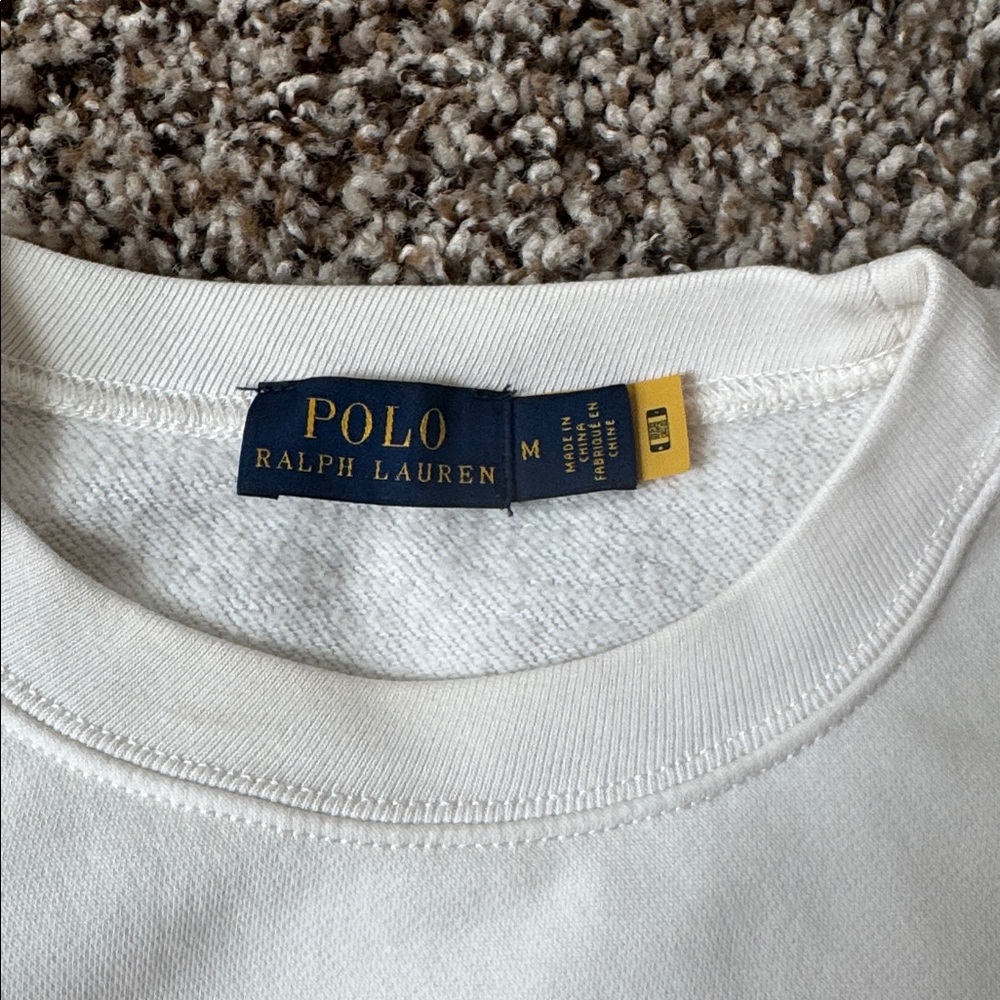 Ralph Lauren White and Red Striped Bear Sweatshirt - Picture 2 of 3